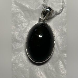 Obsidian pendant